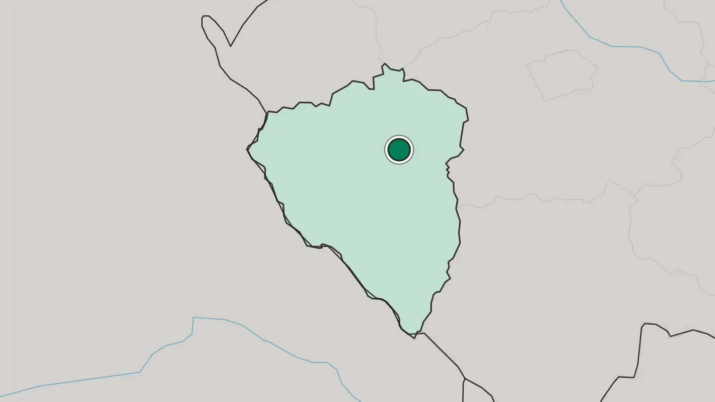 Map of Pilsen in Czech Republic