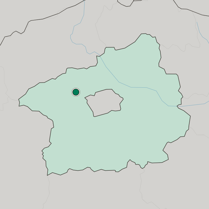Map showing Kladno — In Středočeský kraj