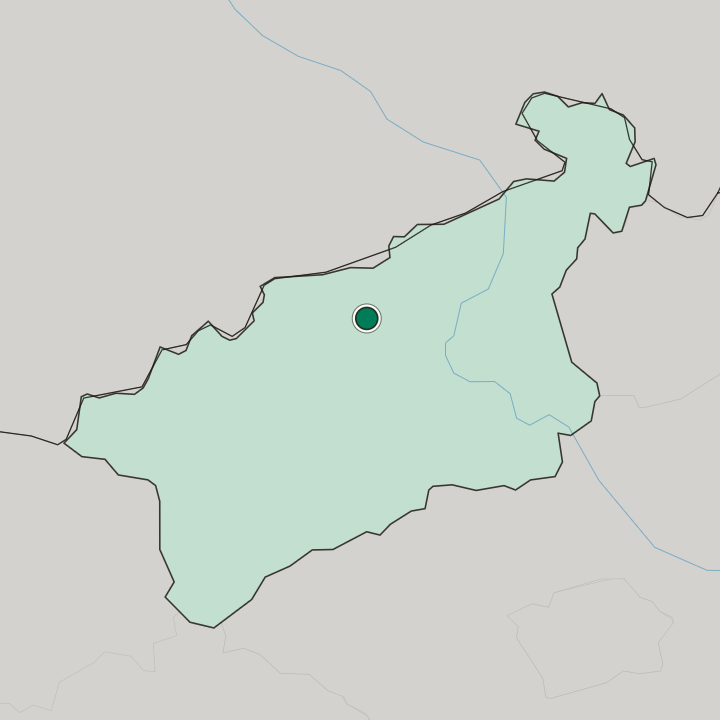Map showing Trnovany — In Ústecký kraj