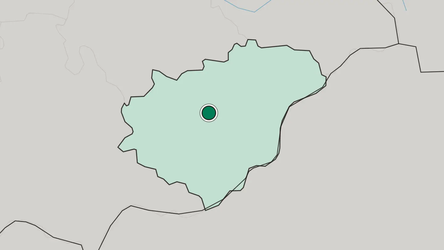 Map of Zlín in Czech Republic