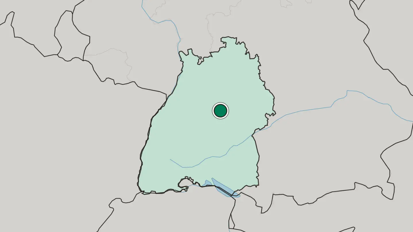 Map of Esslingen in Germany