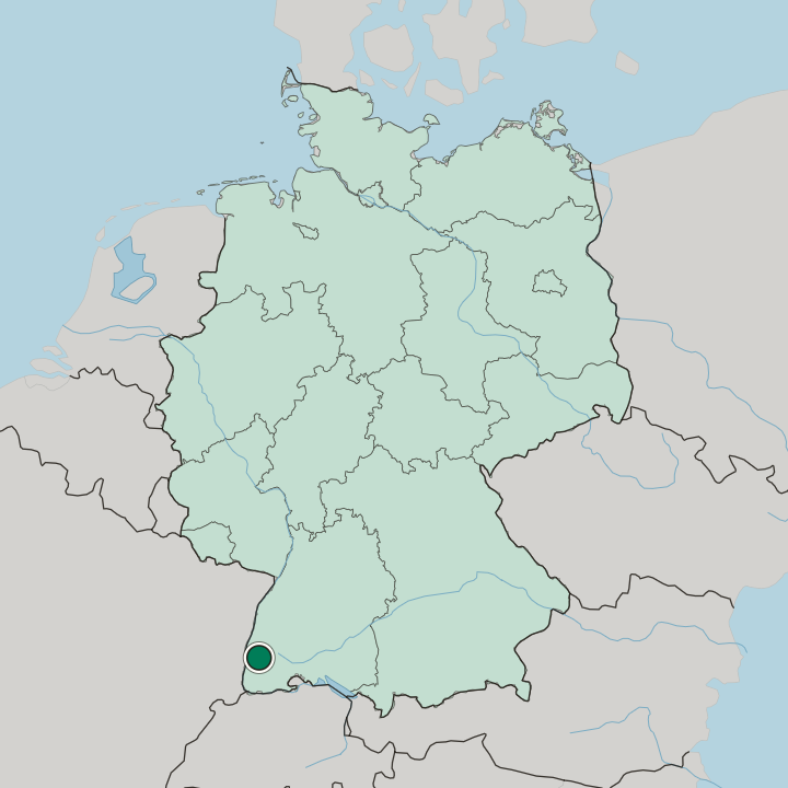 Map showing Wiehre — In Germany