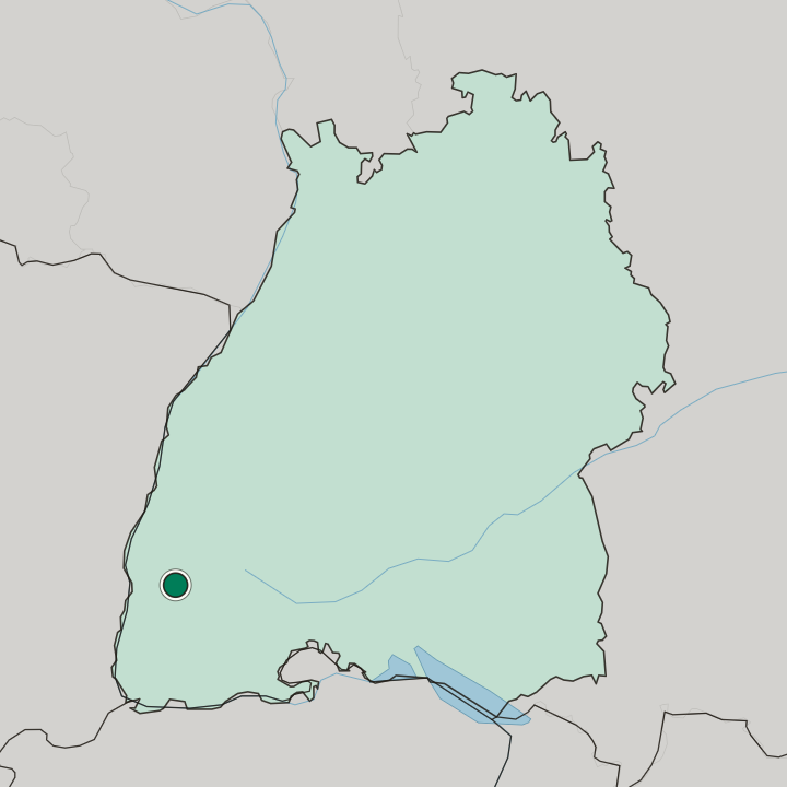 Map showing Wiehre — In Baden-Württemberg