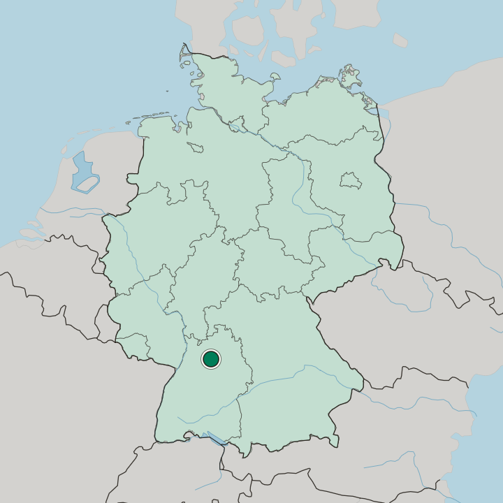 Map showing Böckingen — In Germany