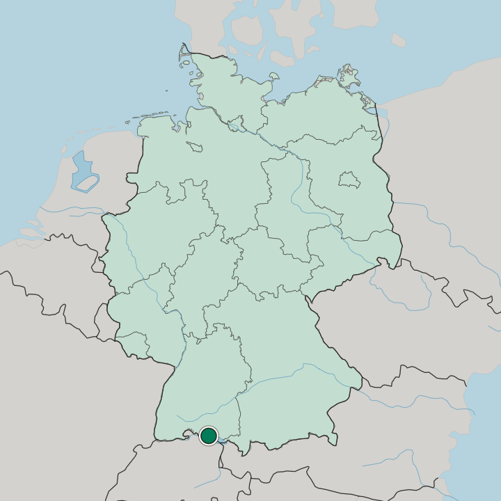Map showing Altstadt — In Germany