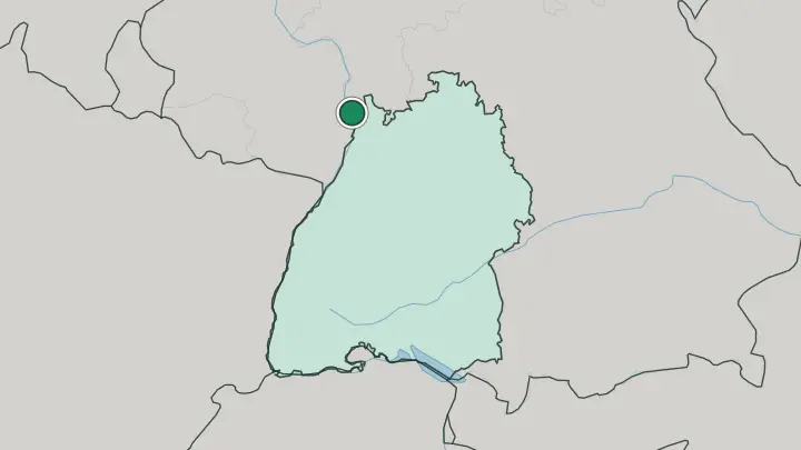 Map of Mannheim in Germany