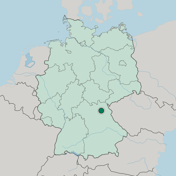 Map showing Altstadt — In Germany