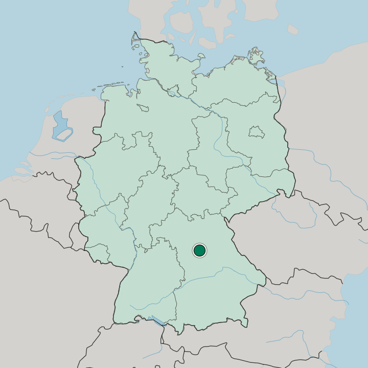 Map showing Langwasser — In Germany