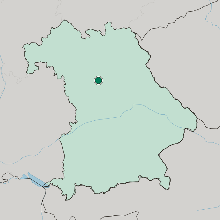 Map showing Langwasser — In Bavaria