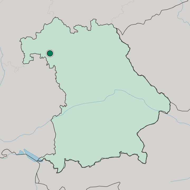Map showing Versbach — In Bavaria