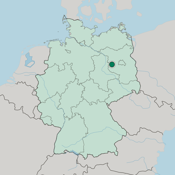Map showing Brandenburg an der Havel — In Germany