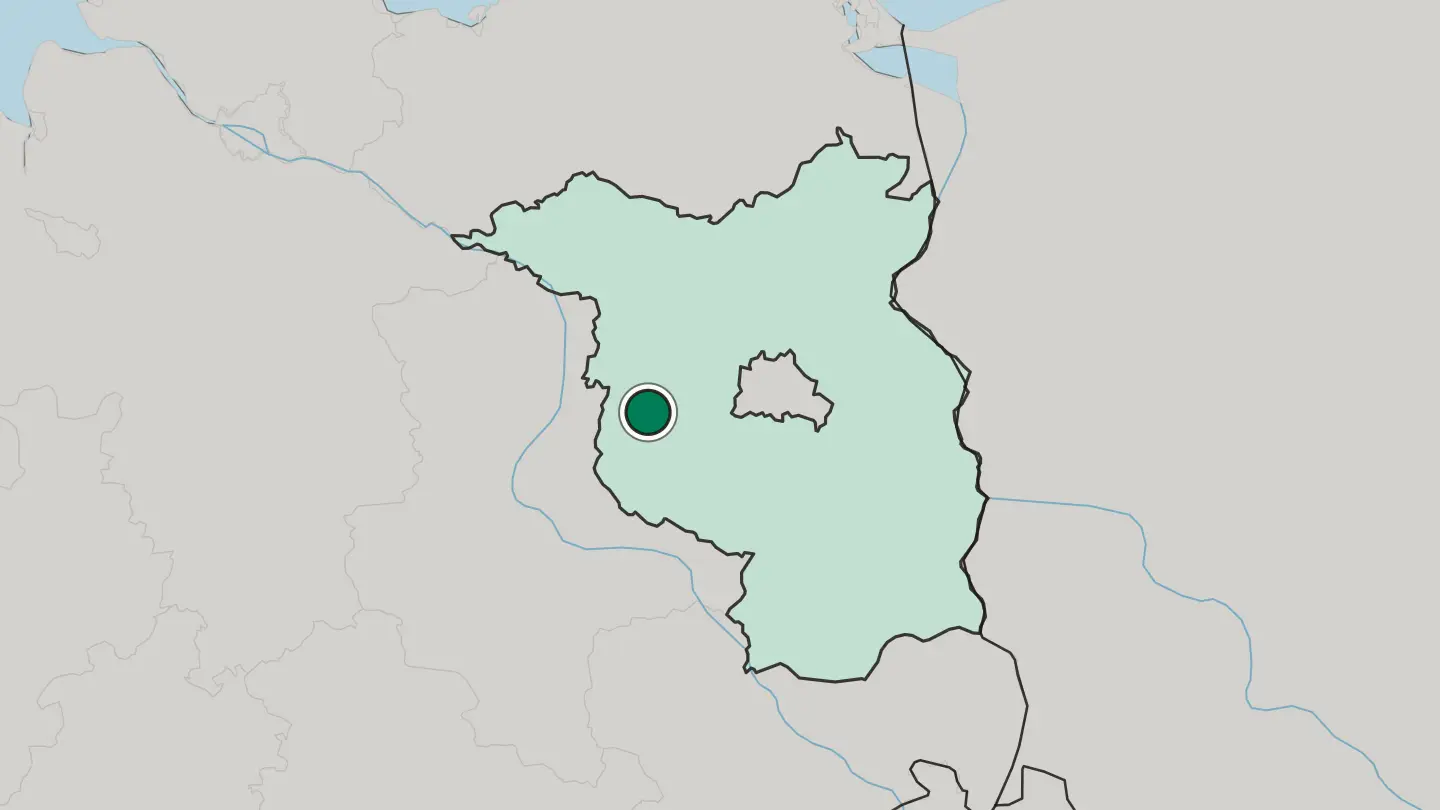 Map of Brandenburg an der Havel in Germany