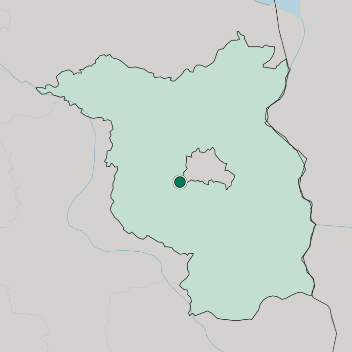 Map showing Babelsberg — In Brandenburg