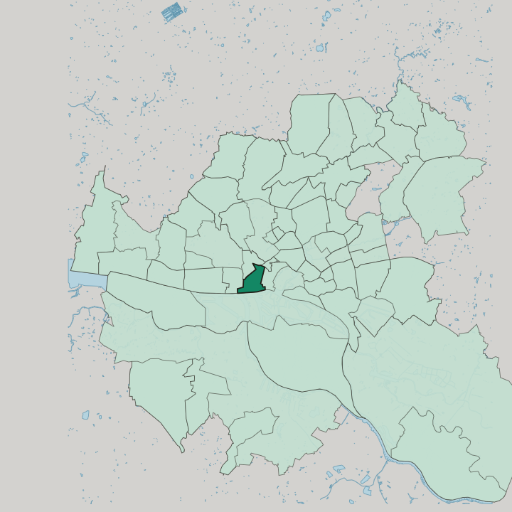 Map showing Altona-Altstadt — In Hamburg