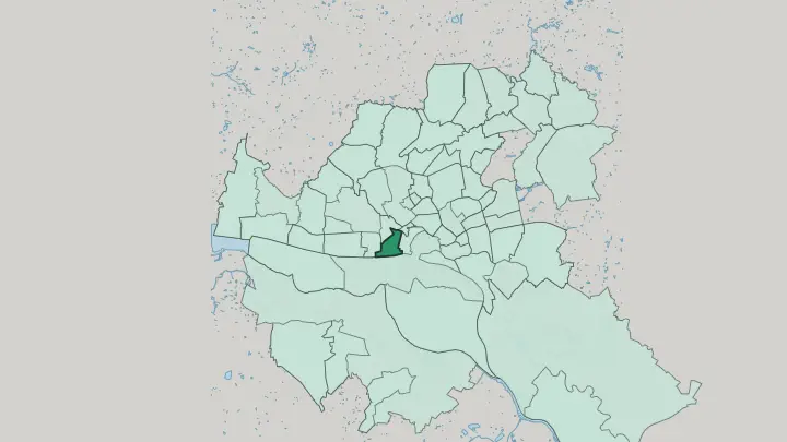 Map of Altona-Altstadt in Hamburg