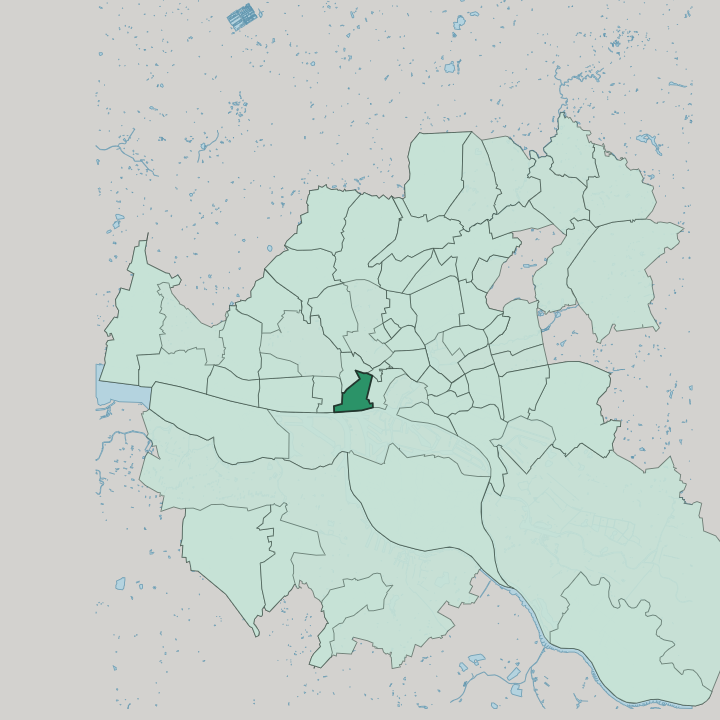 Map showing Altona-Altstadt — In Hamburg