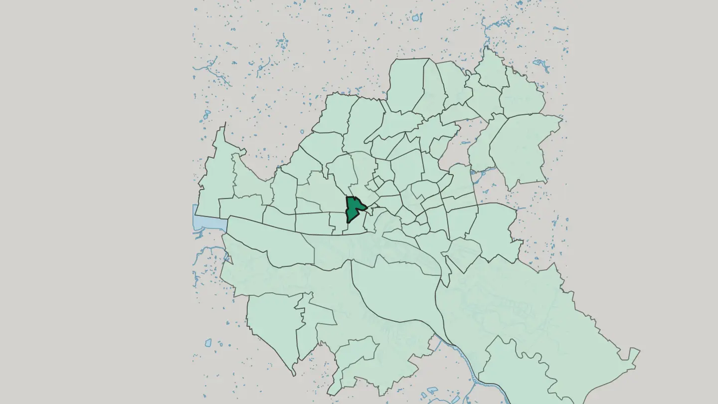 Map of Altona-Nord in Hamburg