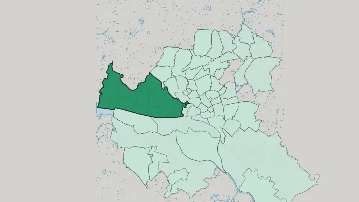 Map of Altona in Hamburg