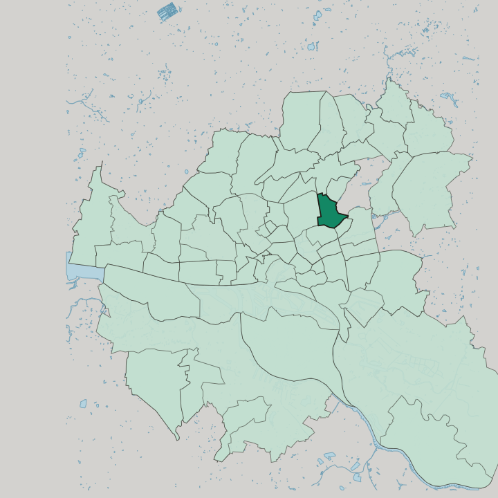Map showing Barmbek-Nord — In Hamburg