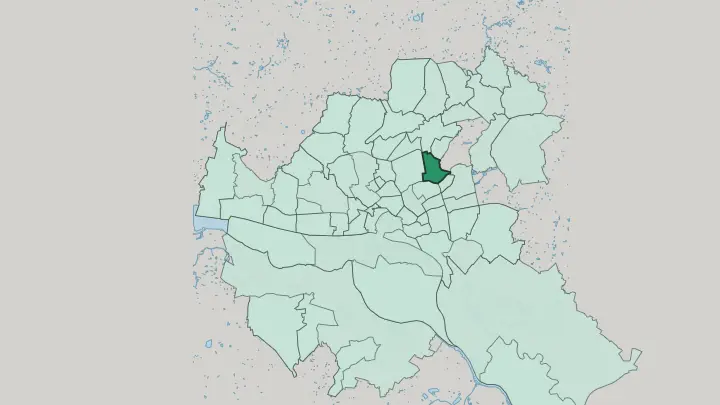 Map of Barmbek-Nord in Hamburg