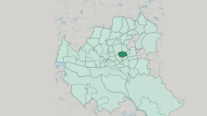 Map of Barmbek-Süd in Hamburg
