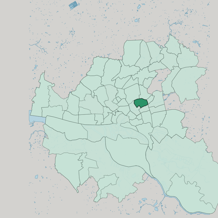 Map showing Barmbek-Süd — In Hamburg