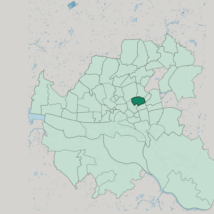 Map showing Barmbek-Süd — In Hamburg