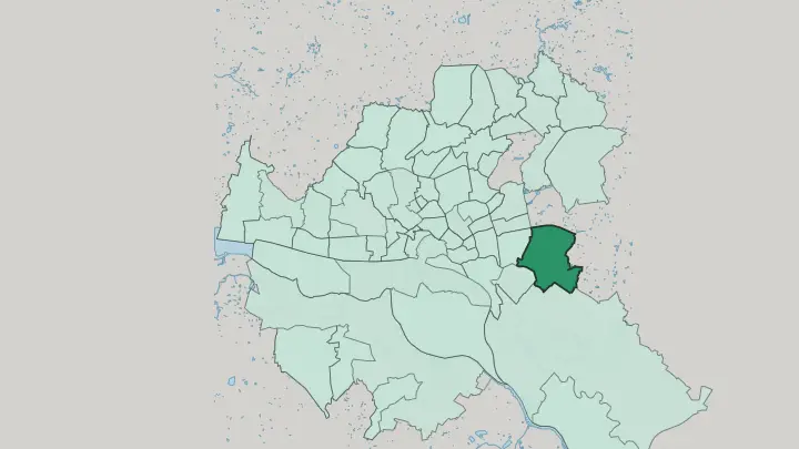 Map of Billstedt in Hamburg
