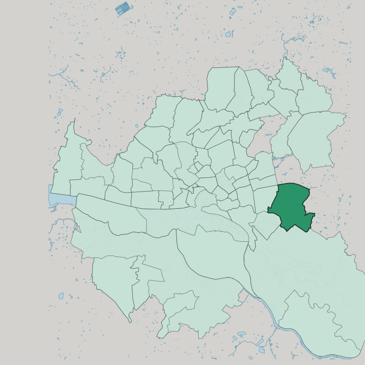 Map showing Billstedt — In Hamburg