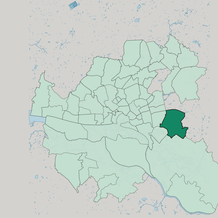 Map showing Billstedt — In Hamburg