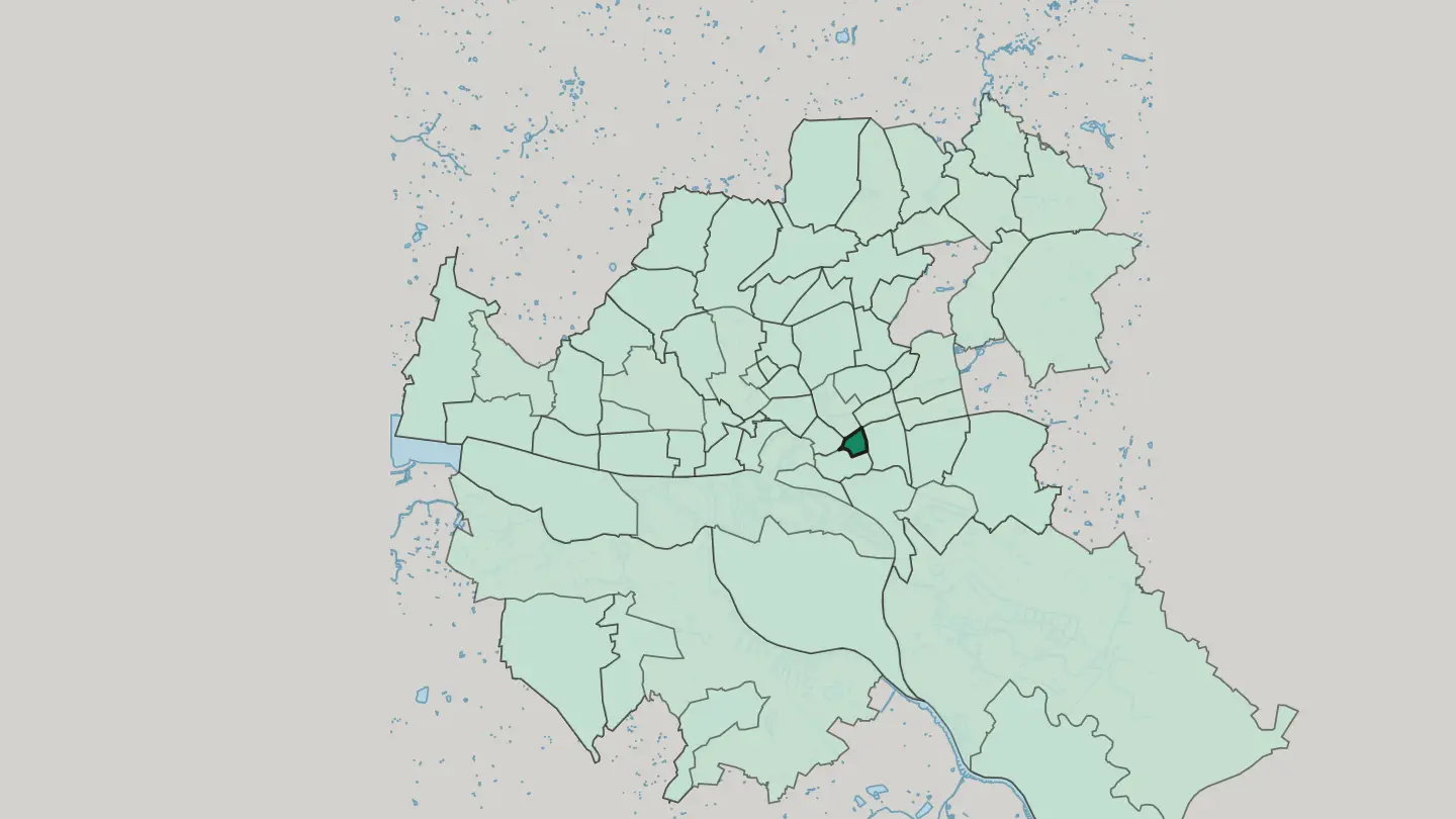 Map of Borgfelde in Hamburg