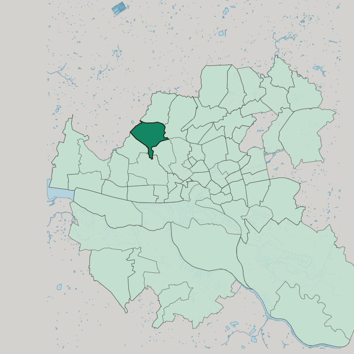 Map showing Eidelstedt — In Hamburg