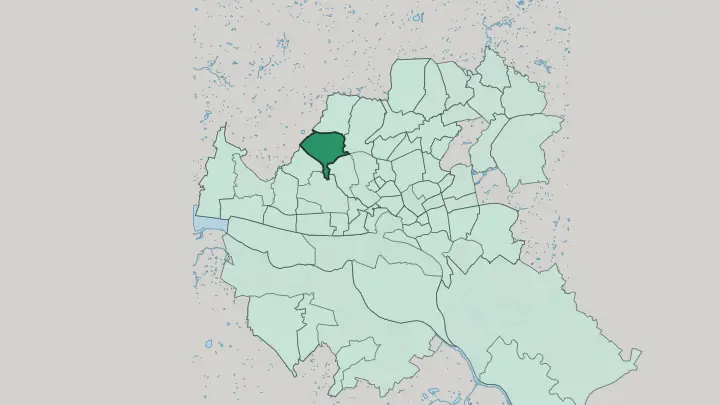 Map of Eidelstedt in Hamburg