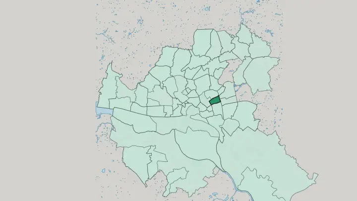 Map of Eilbek in Hamburg