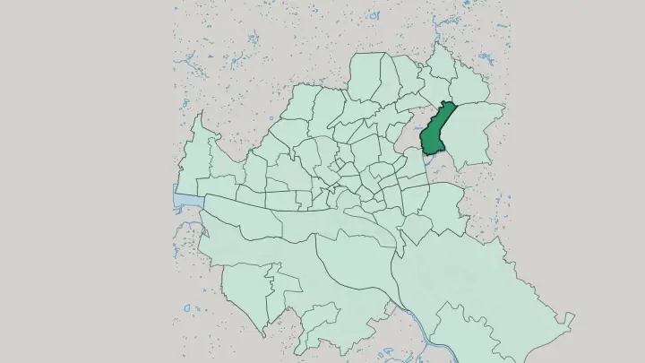 Map of Farmsen-Berne in Hamburg
