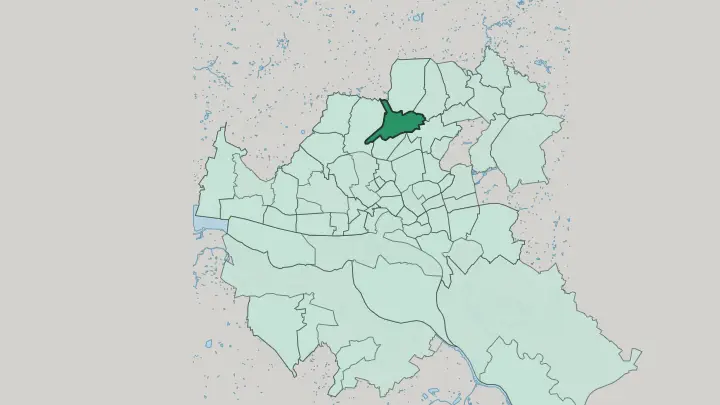 Map of Fuhlsbüttel in Hamburg