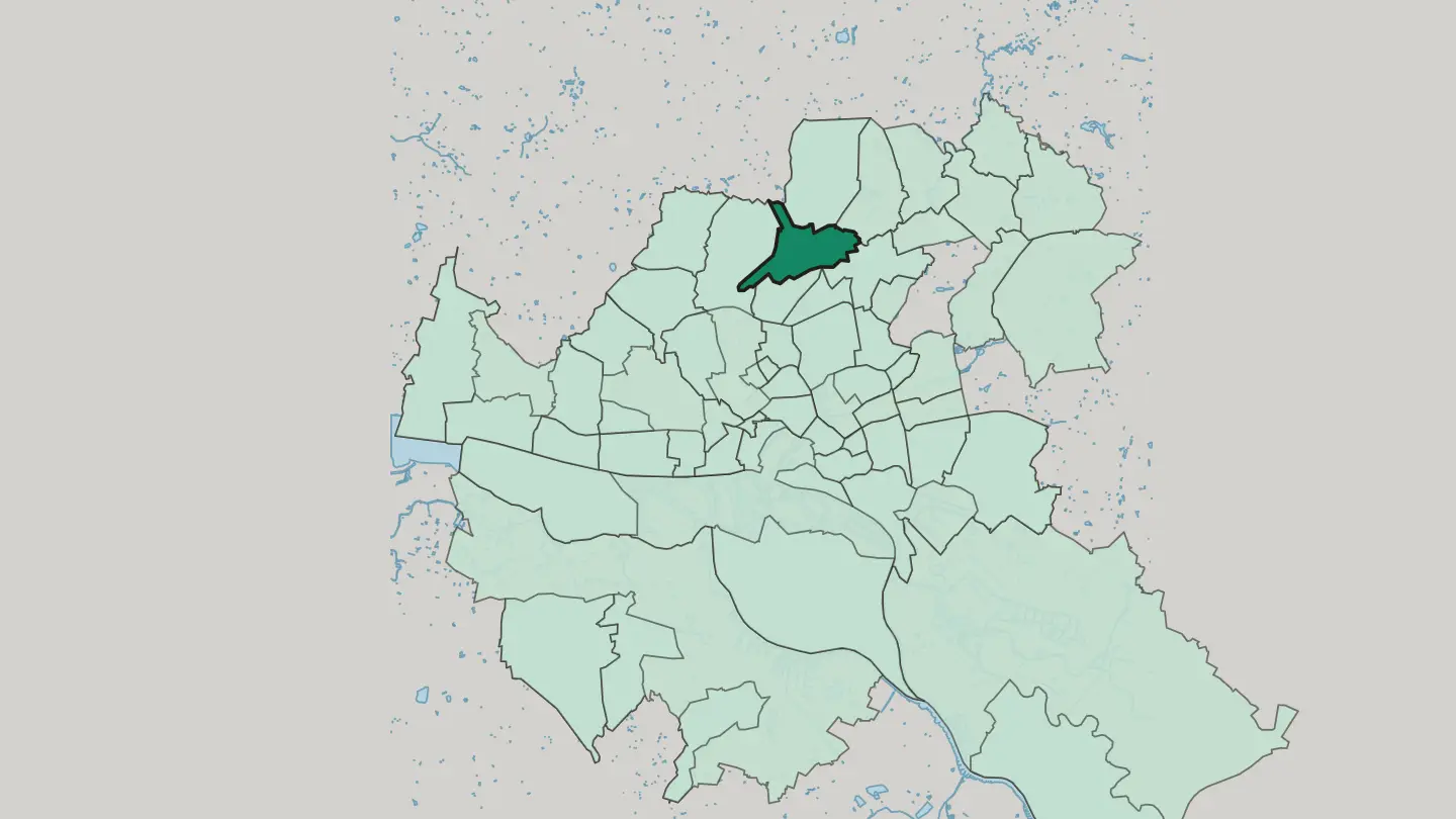 Map of Fuhlsbüttel in Hamburg