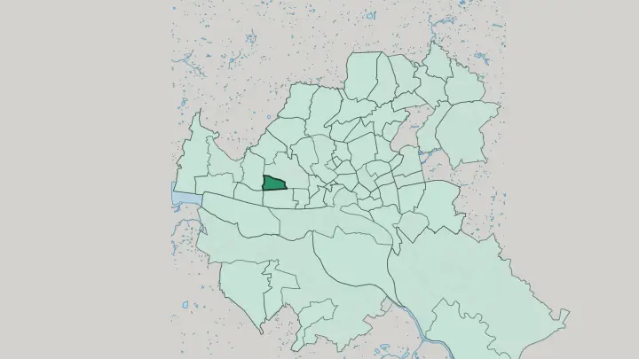 Map of Groß Flottbek in Hamburg