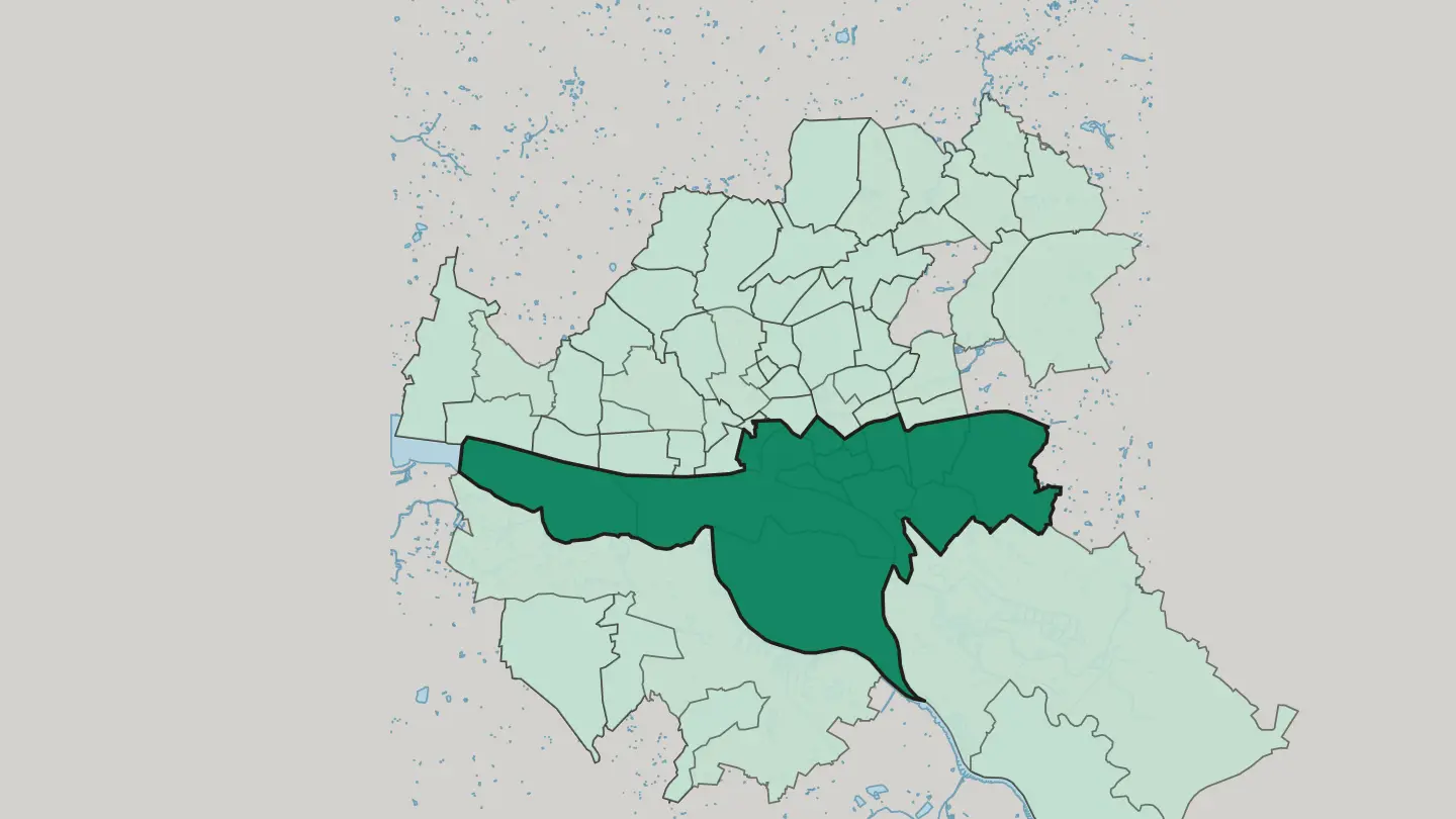 Map of Hamburg-Mitte in Hamburg
