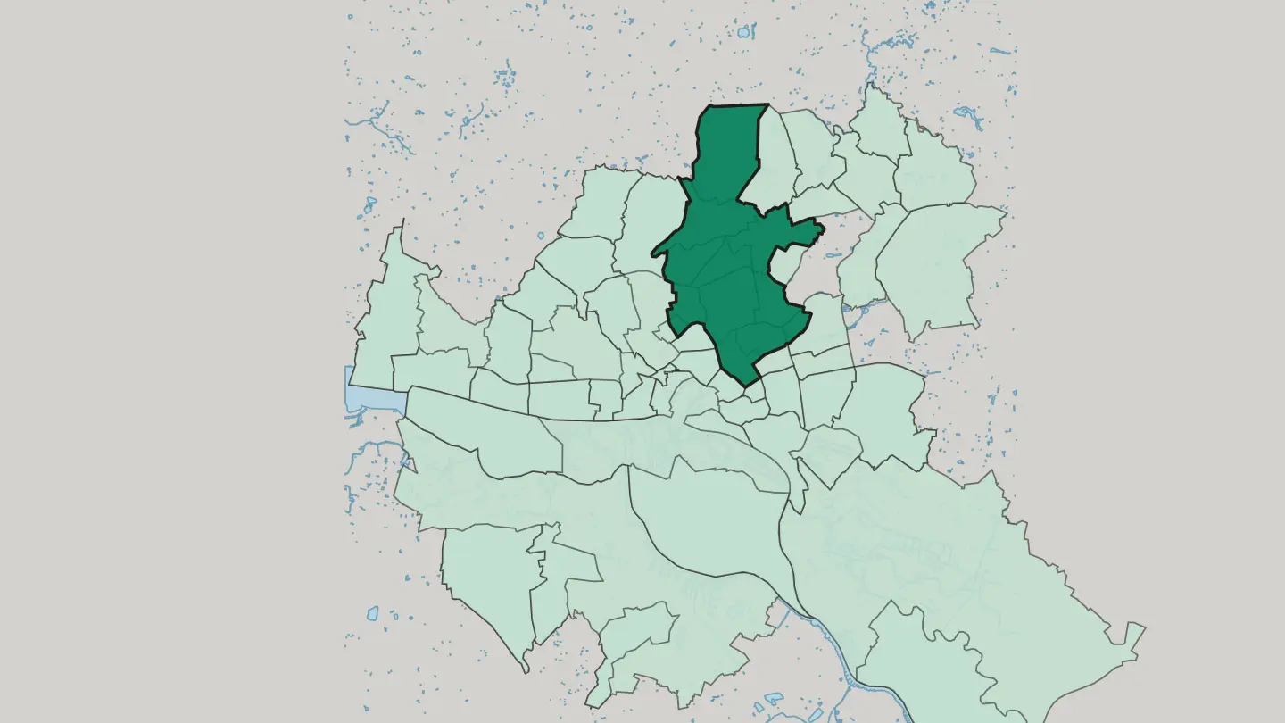 Map of Hamburg-Nord in Hamburg