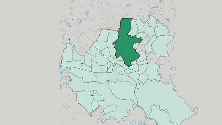 Map of Hamburg-Nord in Hamburg