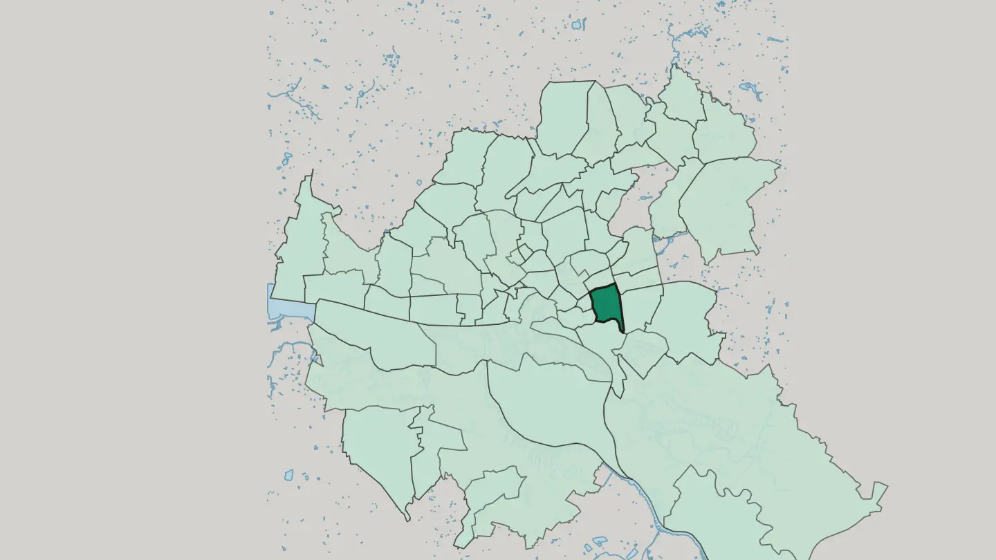 Map of Hamm in Hamburg