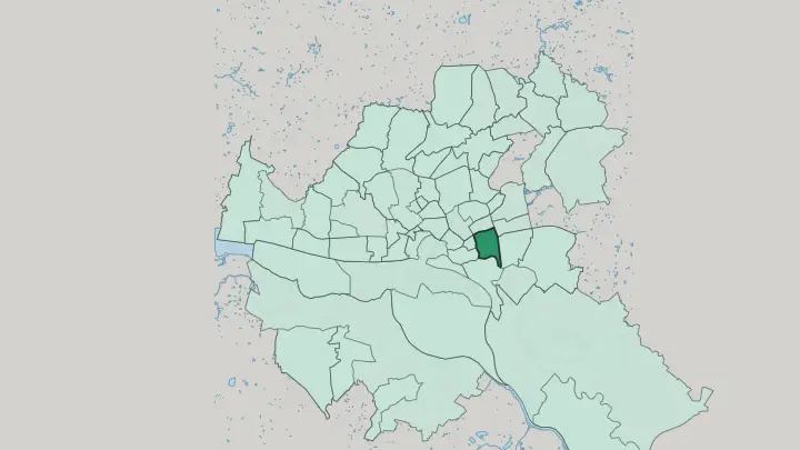 Map of Hamm in Hamburg