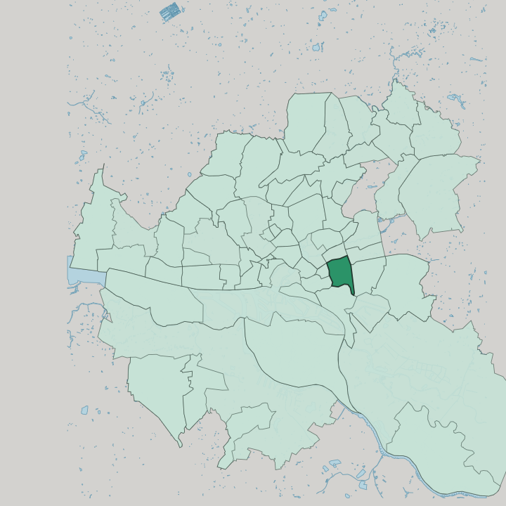 Map showing Hamm — In Hamburg