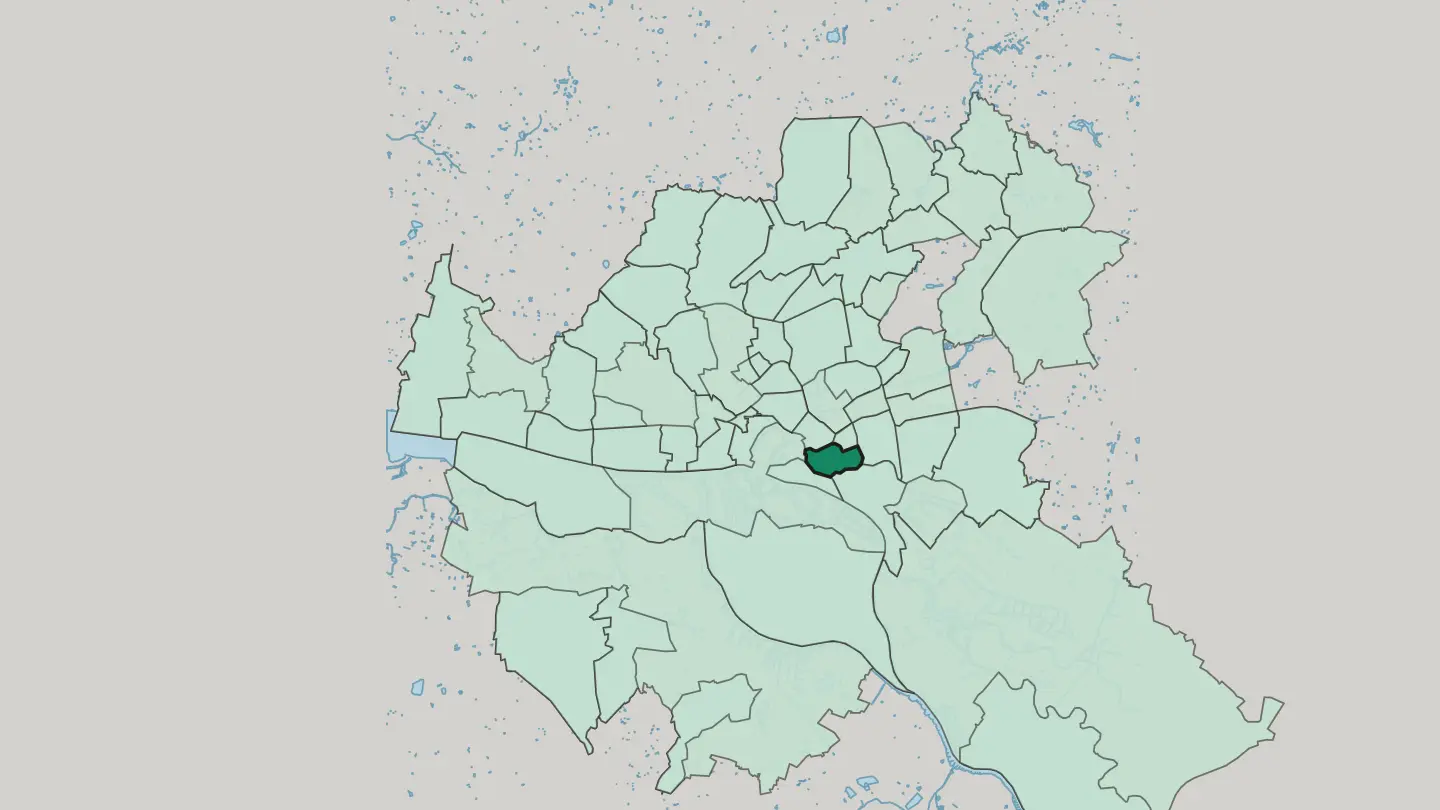 Map of Hammerbrook in Hamburg
