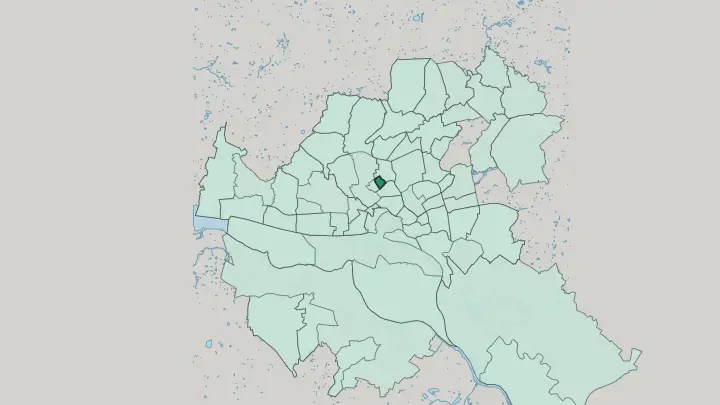 Map of Hoheluft-Ost in Hamburg
