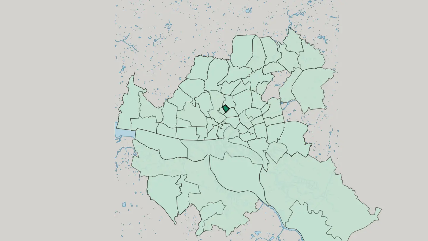 Map of Hoheluft-Ost in Hamburg