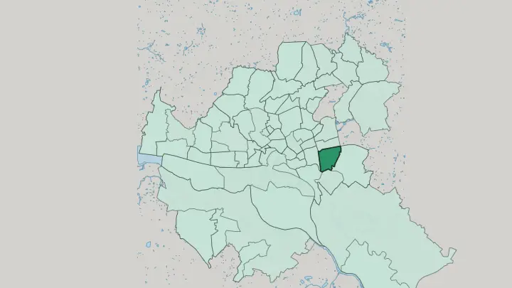 Map of Horn in Hamburg