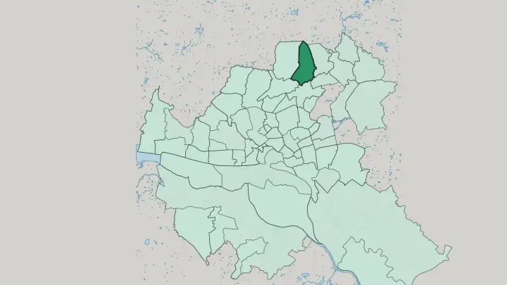 Map of Hummelsbüttel in Hamburg