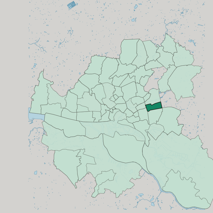 Map showing Marienthal — In Hamburg